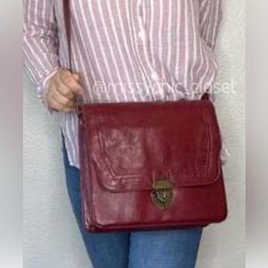 Vintage Steve Madden Cherry Red Interior Bag
